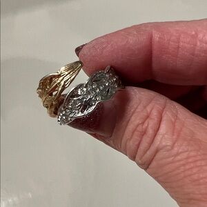 Chloe + Isabel Gold and Silver Twisted Ring